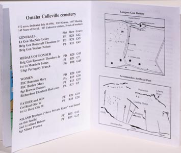 Grave numbers - Arromanches -Longues gun battery plan Graves omaha cemetery